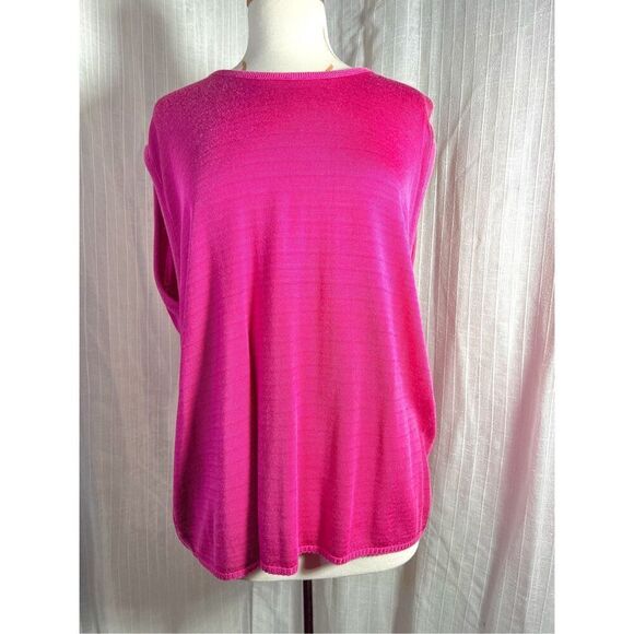 Spar Knitwear | Women’s | Sweaters | L | Vintage Raspberry Sleeveless Blouse - Picture 1 of 5